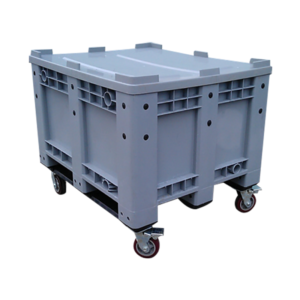 ENL-1210FK Solid Pallet Box | 606L 1200×1000×760 HDPE