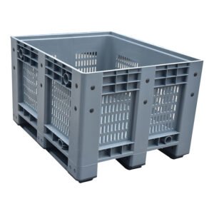 ENL-1210WK Vented Pallet Box | 606L 1200×1000×760 HDPE