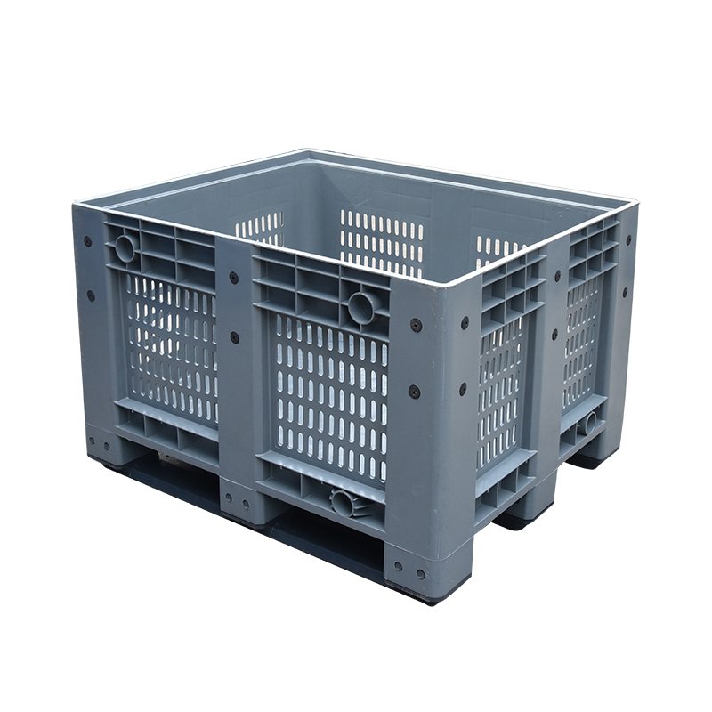 ENL-1210WK Vented Pallet Box | 606L 1200×1000×760 HDPE