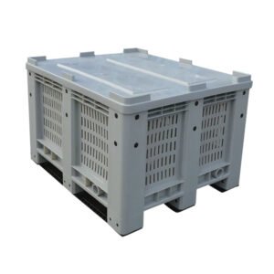 ENL-1210WK Vented Pallet Box | 606L 1200×1000×760 HDPE