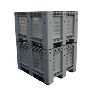ENL-1210WK Vented Pallet Box | 606L 1200×1000×760 HDPE