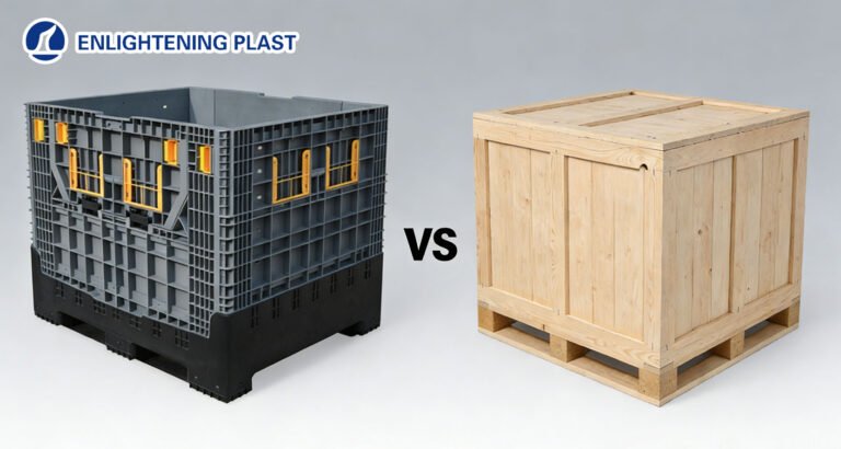 Plastic pallet box vs. wooden pallet box: Global market comparison and advantages of plastic pallet boxes